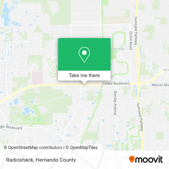 Radioshack map