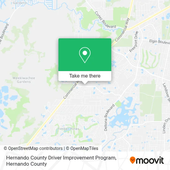 Hernando County Driver Improvement Program map