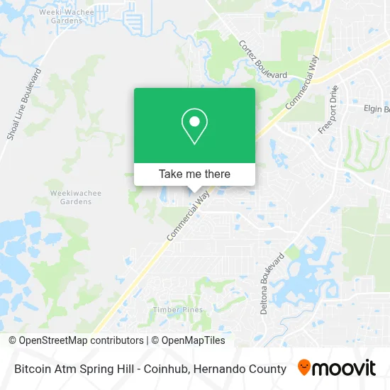 Bitcoin Atm Spring Hill - Coinhub map