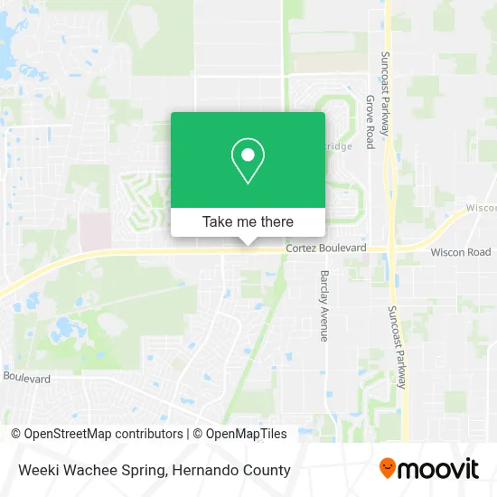 Weeki Wachee Spring map