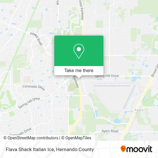 Flava Shack Italian Ice map