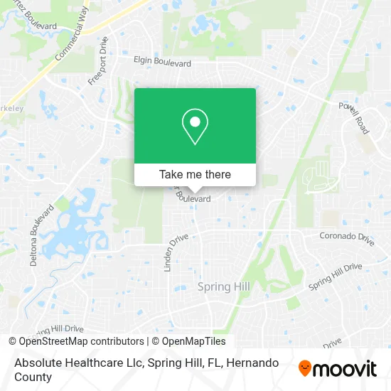 Absolute Healthcare Llc, Spring Hill, FL map