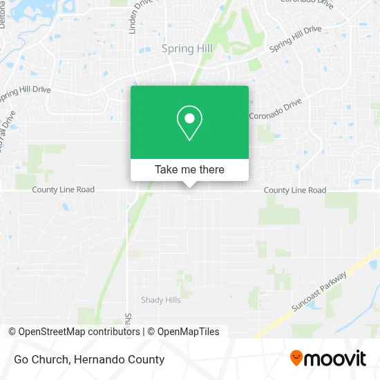 Go Church map
