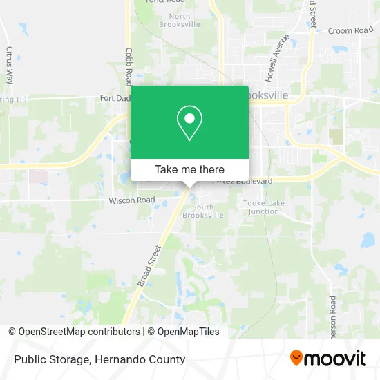Public Storage map