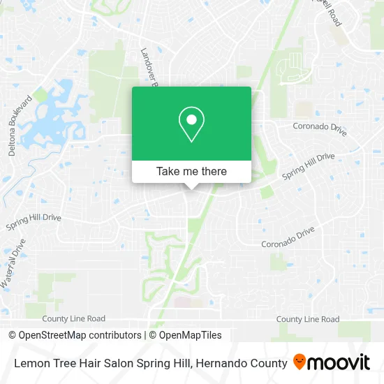 Lemon Tree Hair Salon Spring Hill map