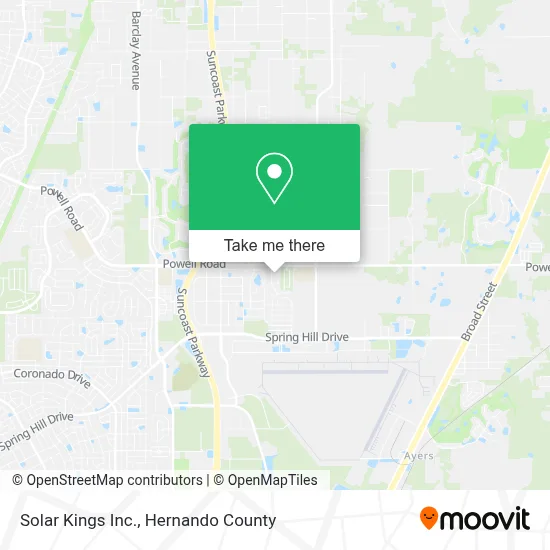 Solar Kings Inc. map