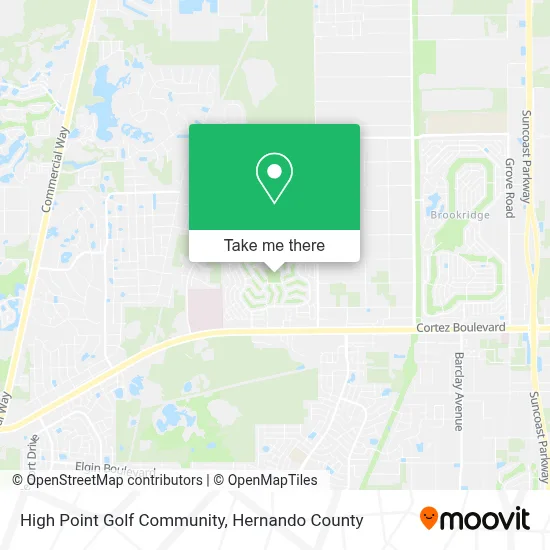 High Point Golf Community map