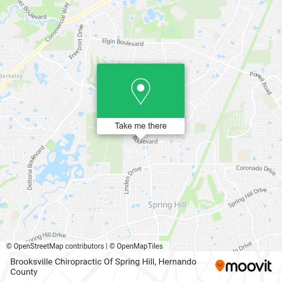 Brooksville Chiropractic Of Spring Hill map