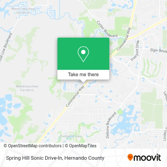 Spring Hill Sonic Drive-In map