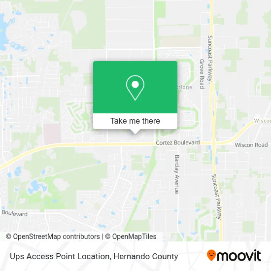 Ups Access Point Location map