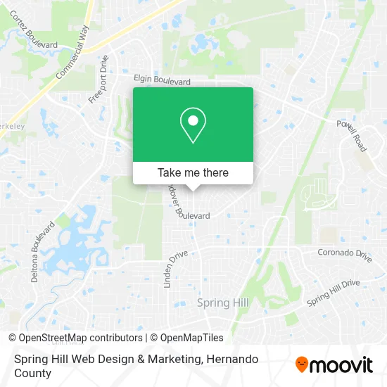 Spring Hill Web Design & Marketing map