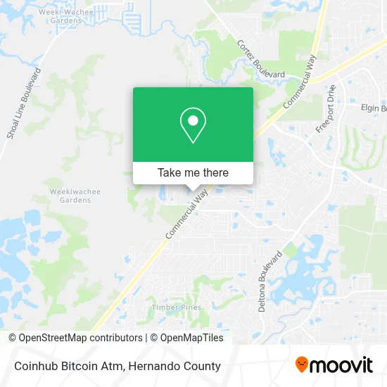 Coinhub Bitcoin Atm map