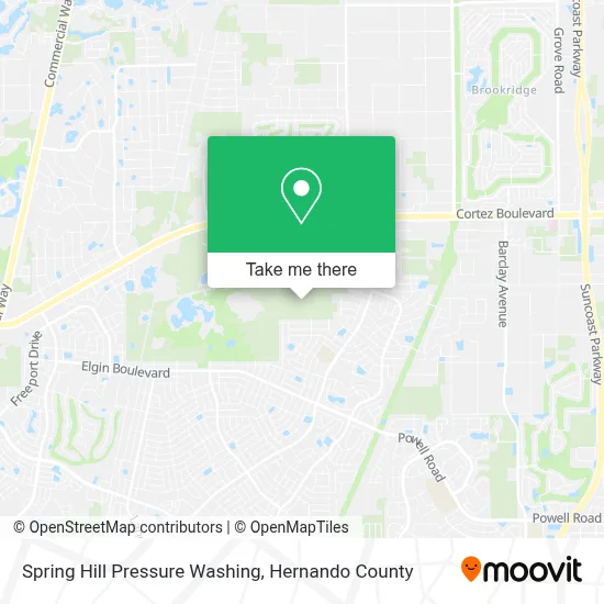 Spring Hill Pressure Washing map