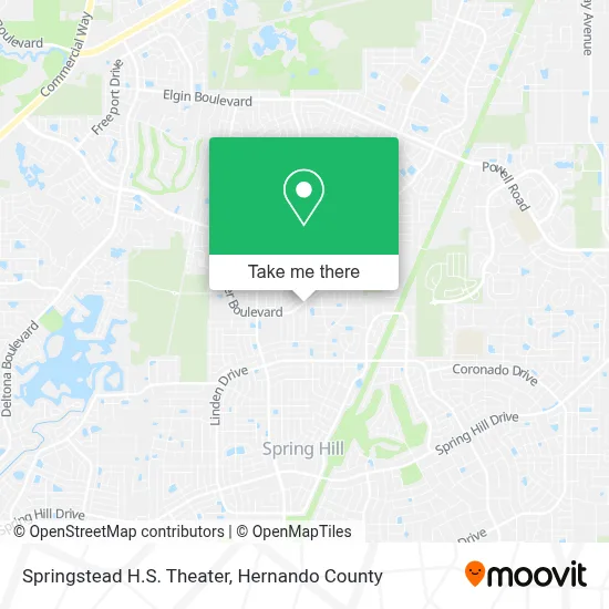 Springstead H.S. Theater map