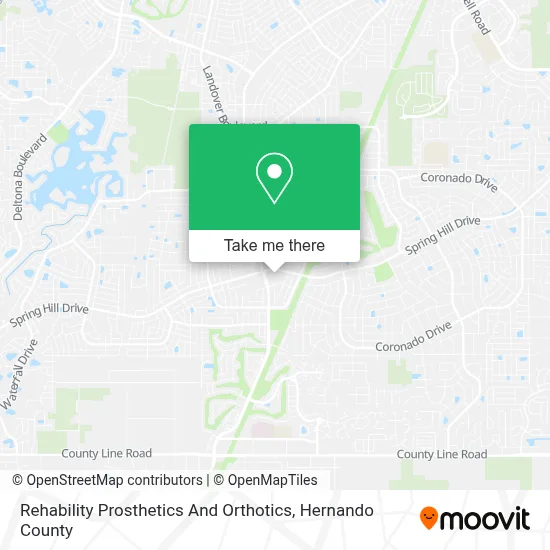 Rehability Prosthetics And Orthotics map