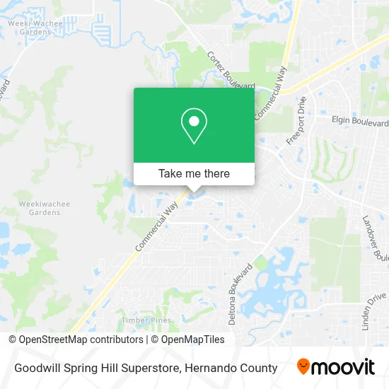 Goodwill Spring Hill Superstore map