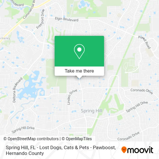 Spring Hill, FL - Lost Dogs, Cats & Pets - Pawboost map