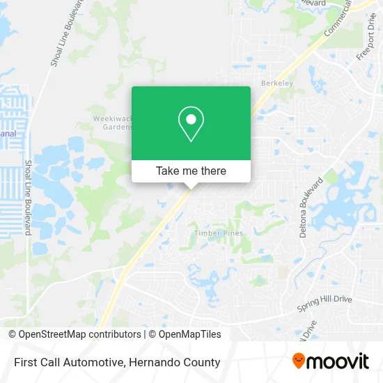First Call Automotive map