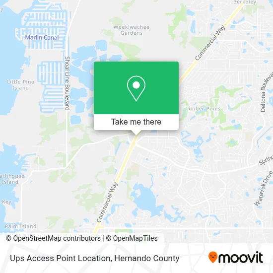 Ups Access Point Location map