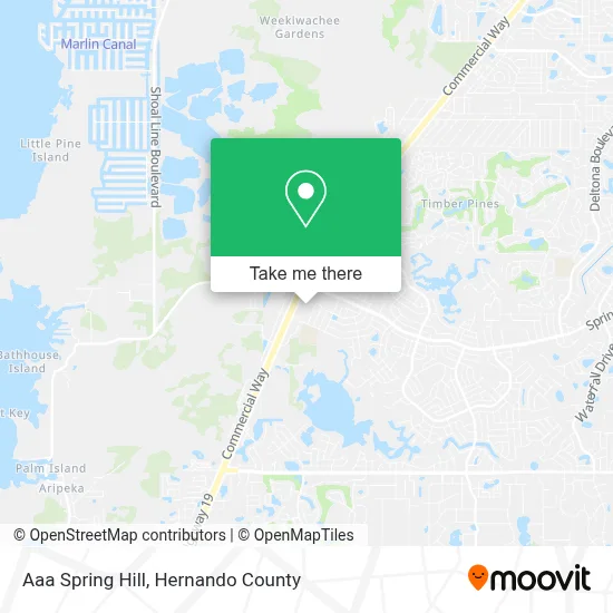 Aaa Spring Hill map