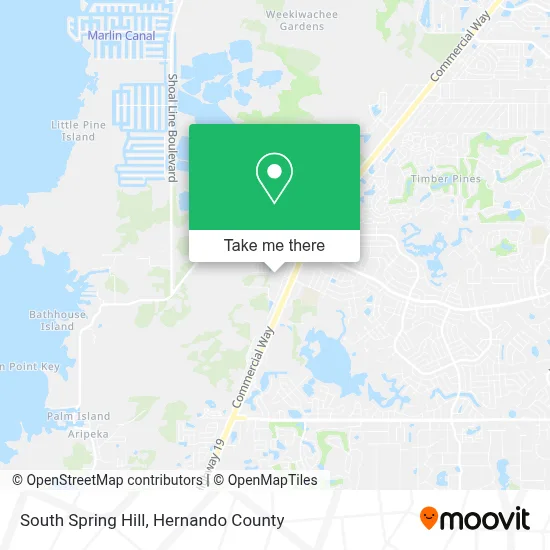 South Spring Hill map