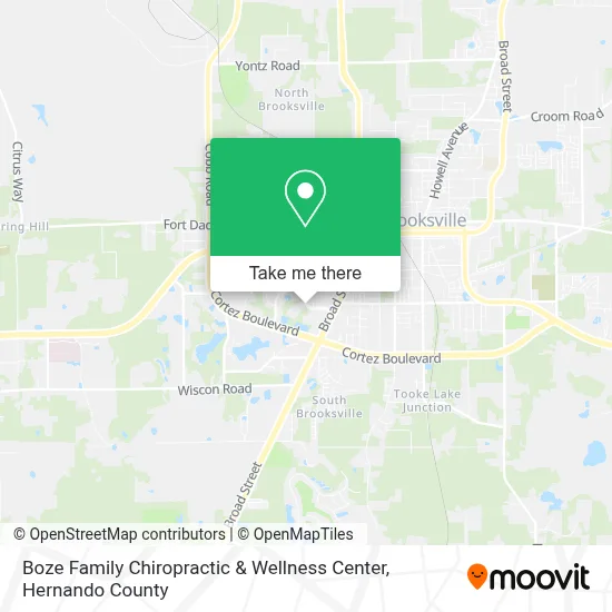 Boze Family Chiropractic & Wellness Center map