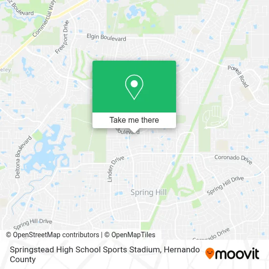 Springstead High School Sports Stadium map