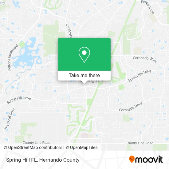 Spring Hill FL map