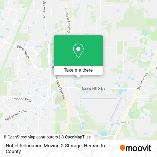 Nobel Relocation Moving & Storage map