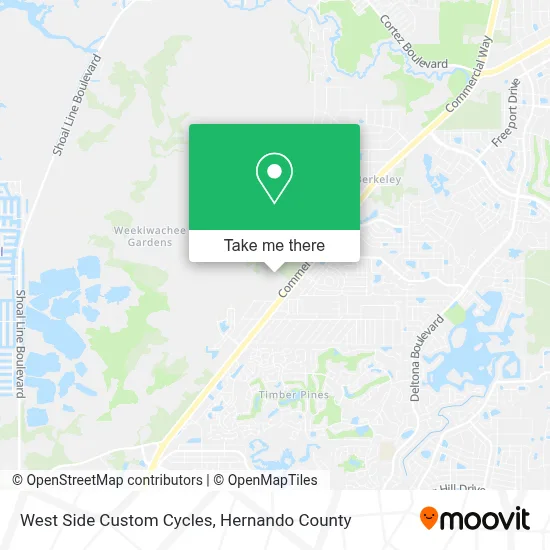 West Side Custom Cycles map