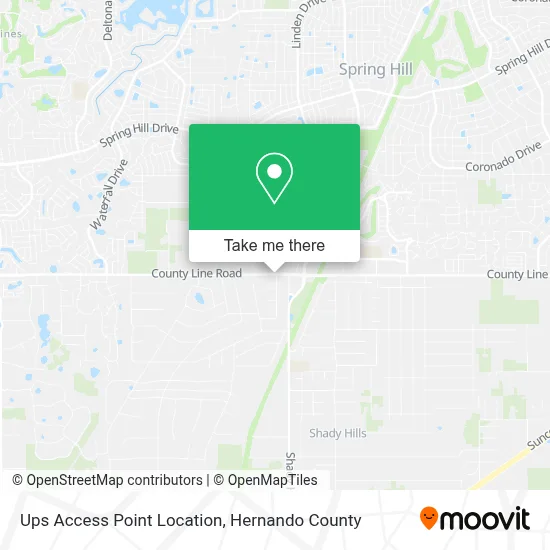 Ups Access Point Location map