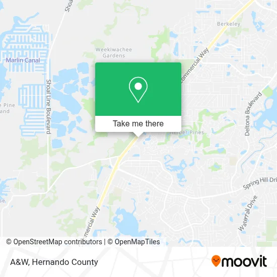 A&W map