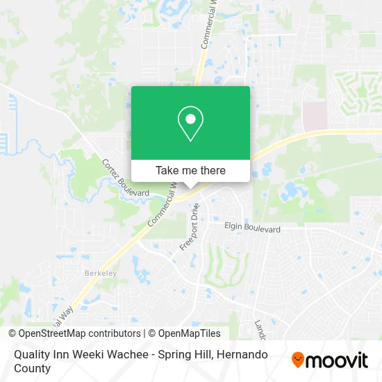 Quality Inn Weeki Wachee - Spring Hill map