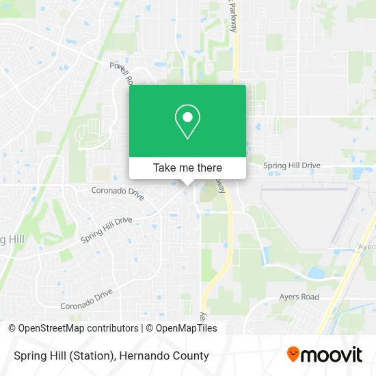 Spring Hill (Station) map