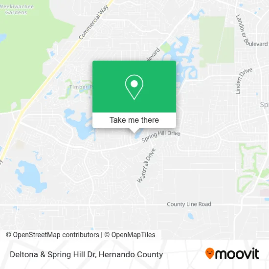 Deltona & Spring Hill Dr map