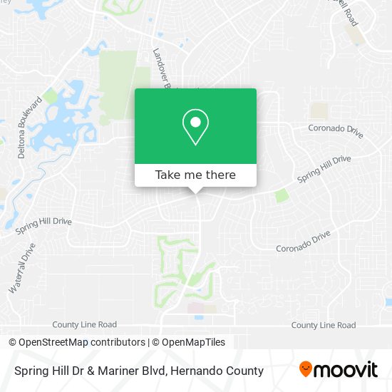 Spring Hill Dr & Mariner Blvd map