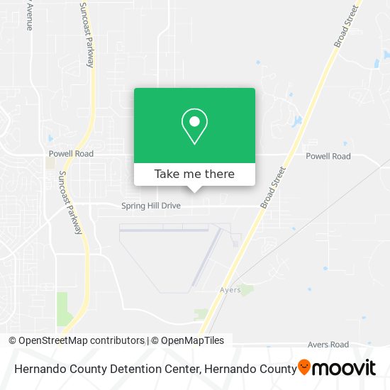 Hernando County Detention Center map