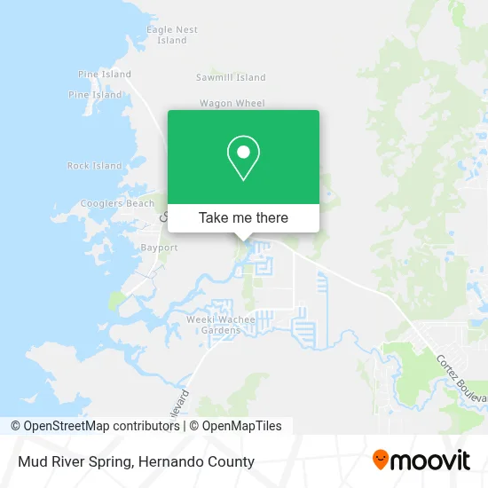 Mud River Spring map