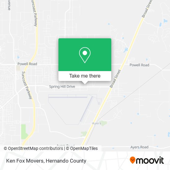 Ken Fox Movers map