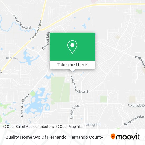 Quality Home Svc Of Hernando map