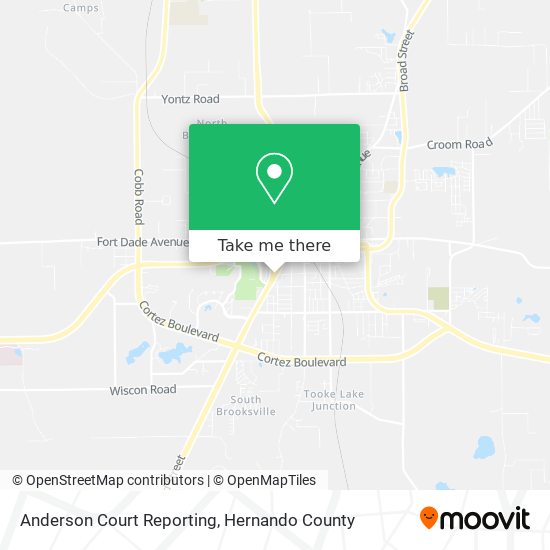 Anderson Court Reporting map