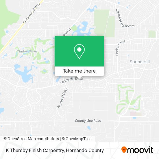 K Thursby Finish Carpentry map