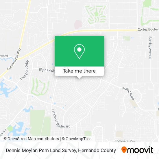 Mapa de Dennis Moylan Psm Land Survey