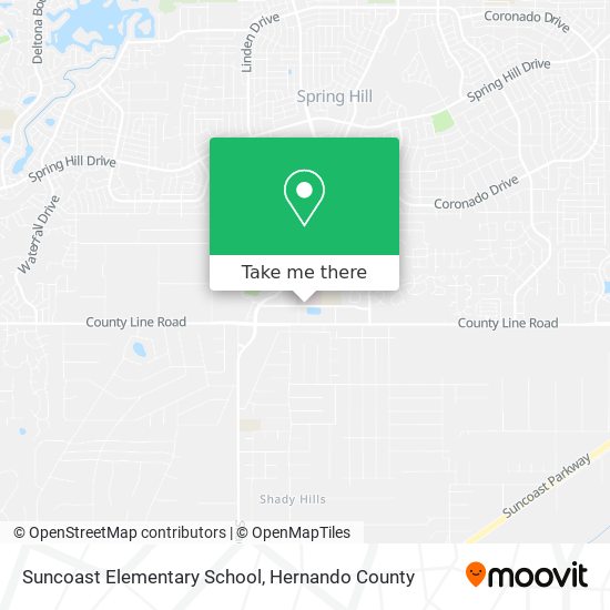 Suncoast Elementary School map