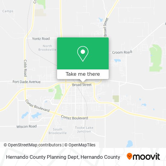 Hernando County Planning Dept map