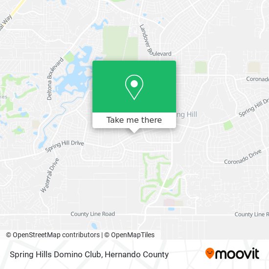 Spring Hills Domino Club map