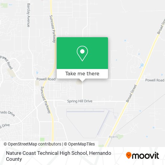 Mapa de Nature Coast Technical High School