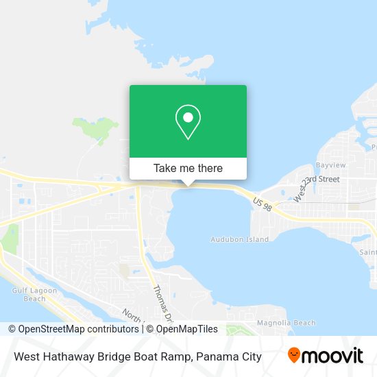 Mapa de West Hathaway Bridge Boat Ramp