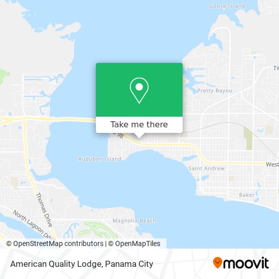 American Quality Lodge map