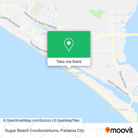 Sugar Beach Condominiums map